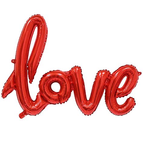 Buy Big 36 Inch Red Script Love Balloons Large Love Valentines Day Balloons Mylar Red Love