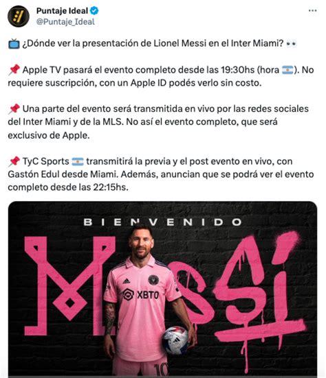 Lionel Messi Fue Presentado Como Nuevo Jugador Del Inter Miami De La