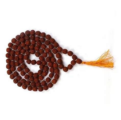 Brown Mm Rudraksha Mala Spiritual Use Pooja At Rs In Anand Id