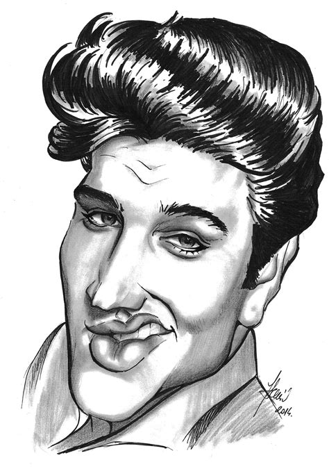 Elvis Presley Caricature