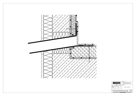 Bauder technische Details Flachdach Entwässerung