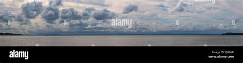 Panorama Sky Background With Clouds Sky Nature Landscape Stock Photo