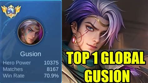 TOP 1 GLOBAL GUSION INI SANGGUP BANTAI MUSUH DI TIER GLORY AWAL SEASON