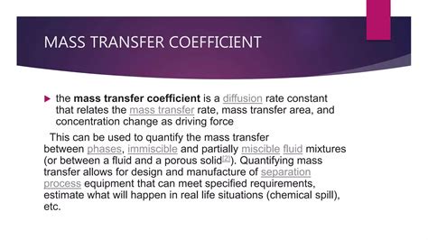 Mass Transfer Coefficient Ppt