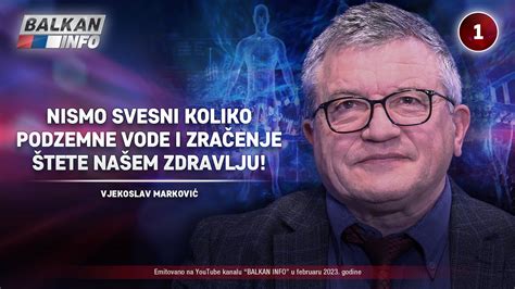 Intervju Vjekoslav Markovi Nismo Svesni Koliko Podzemne Vode I