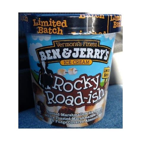 On Second Scoop Frozen Treat Reviews Ben And Jerrys Rocky Road Ish A Liked On Polyvore Ice