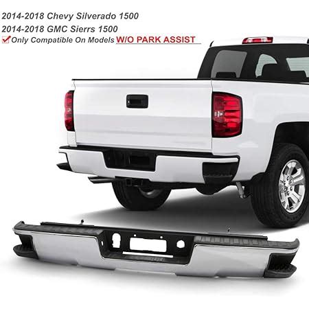 Amazon MBI AUTO Chrome Steel Rear Step Bumper Assembly For 2014