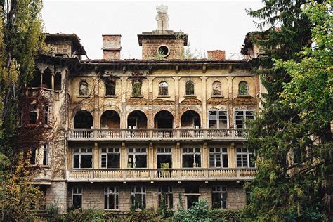 Facade Of An Abandoned Hospital By Stocksy Contributor Pixel Stories Stocksy