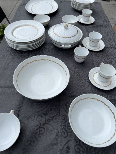 Bernardaud Co Limoges Table Service Musset Porcelain