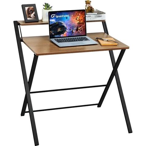 Petit Bureau Pliant Aucun Assemblage Requis 63 X 45 Cm Bureau D
