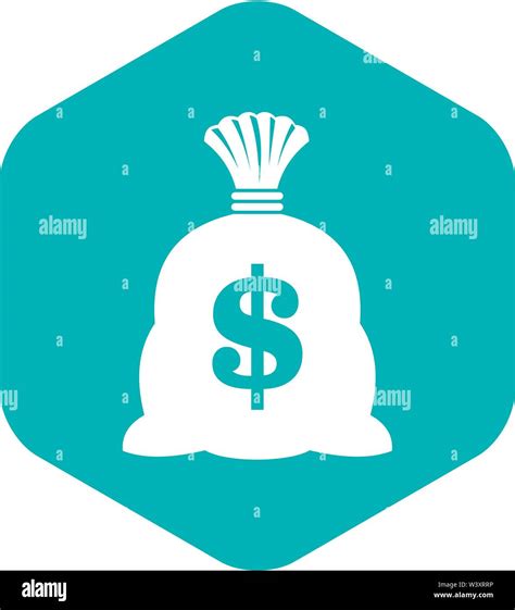 Money Bag With Us Dollar Sign Icon Simple Style Stock Vector Image