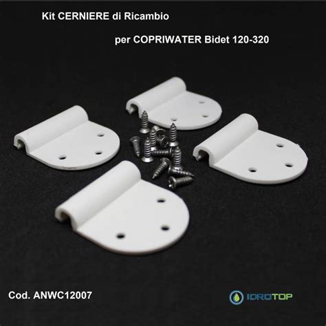 KIT CERNIERE DI RICAMBIO Copriwater Bidet X Articolo 120 320 ORIGINALE