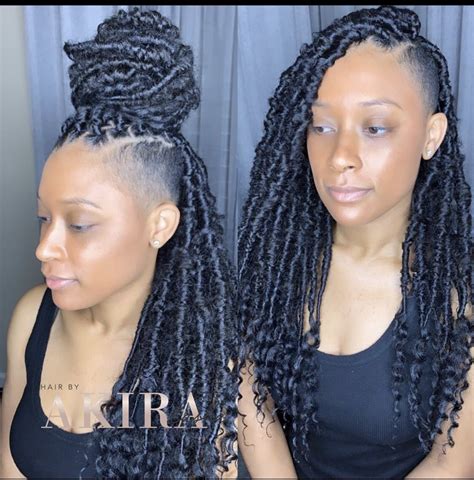 Pin By Ally Maheral On Flow Braids With Shaved Sides Faux Locs Hairstyles Side Hairstyles