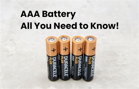 AAA battery, All You Need to Know - Redway Power™