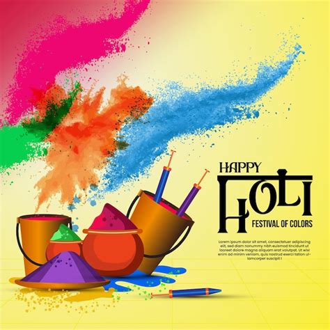 Happy Holi Festival Ltimo Dise O Ilustraci N D A De La Cultura India