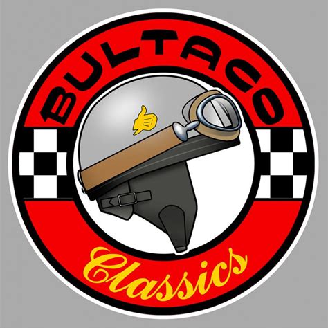 Bultaco Classics Laminated Decal Cafe Racer