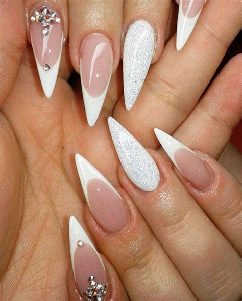 Except In Red In 2020 Stiletto Nails Designs Wedding Nails