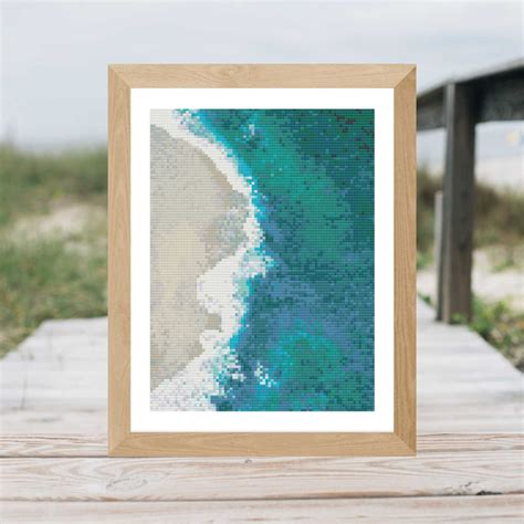 Beach Waves Cross Stitch Etsy