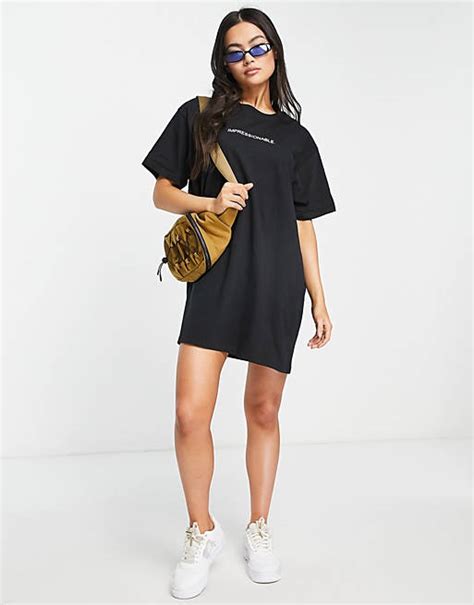 Night Addict Impressionable Oversized T Shirtjurk In Zwart Asos