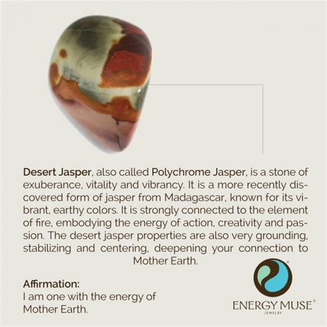 Desert Jasper Stone Shop Energy Muses Polychrome Jasper Stone