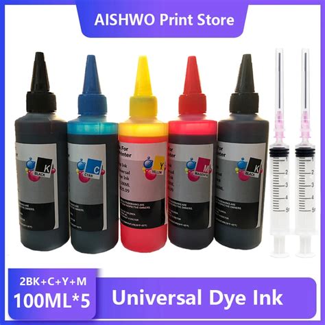 4color Universal 100ml Refill Dye Ink Kit For Epson For Canon For Hp For Brother All Model