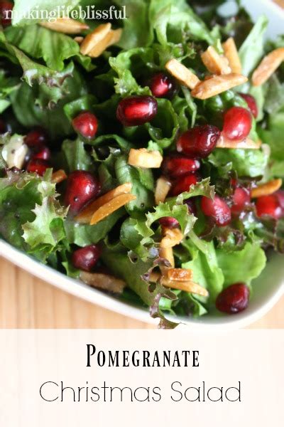 Pomegranate Christmas Salad With Pink Poppyseed Dressing