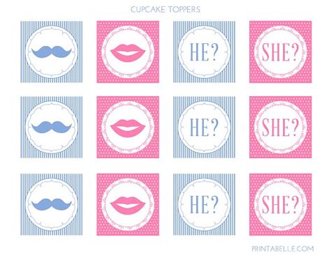 Download These Cute Free Gender Reveal Printables Catch My Party