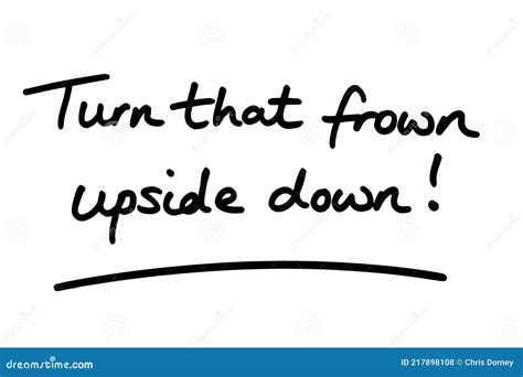 Turn That Frown Upside Down Illustration Stock Illustration Du Positivité Bonheur 217898108