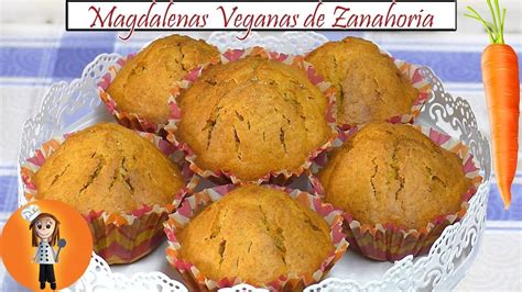 Magdalenas Veganas De Zanahoria Receta De Cocina En Familia YouTube