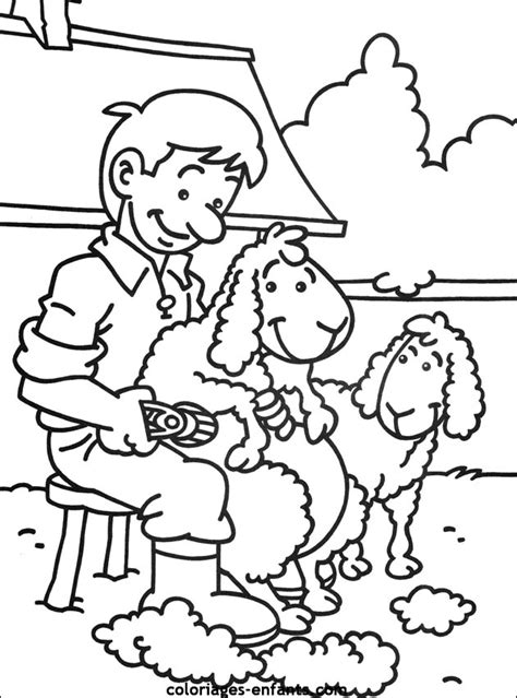 Les Coloriages de la ferme à imprimer