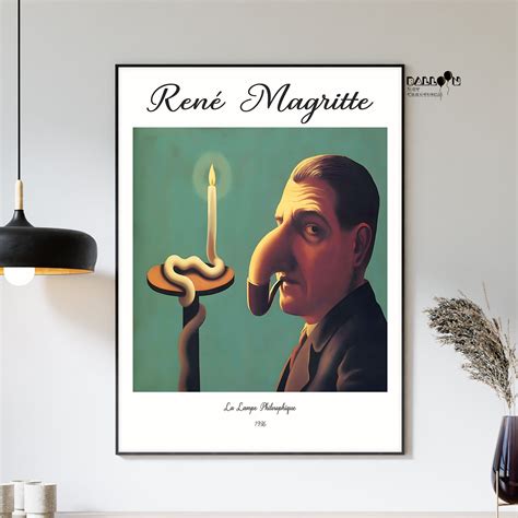 Rene Magritte La Lampe Philosophique Rene Magritte Print