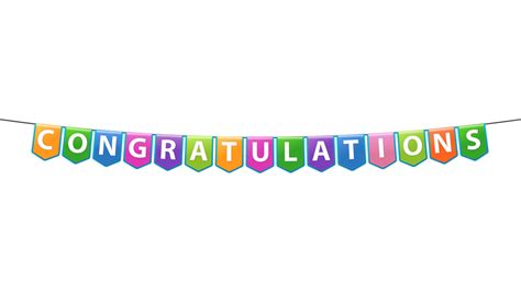 Congratulations Banner, Stitch Paper Style, Vector Illustration ...