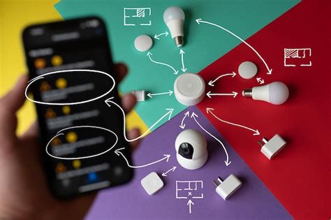 Premium Photo | Smart home devices connection diagram sketch