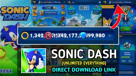 Sonic Dash Mod Apk All Characters Unlocked And Unlimited Everything