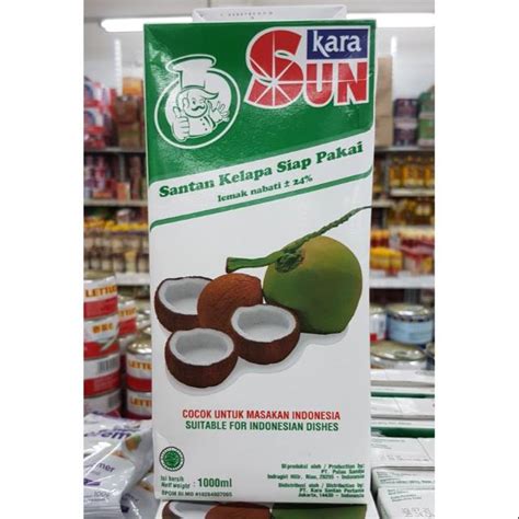 Jual SUN KARA Santan Kelapa Siap Pakai 1000ml Shopee Indonesia