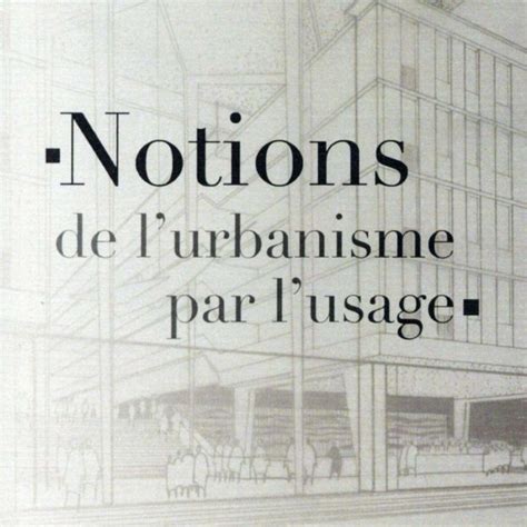 Notions De Lurbanisme Par Lusage Arau