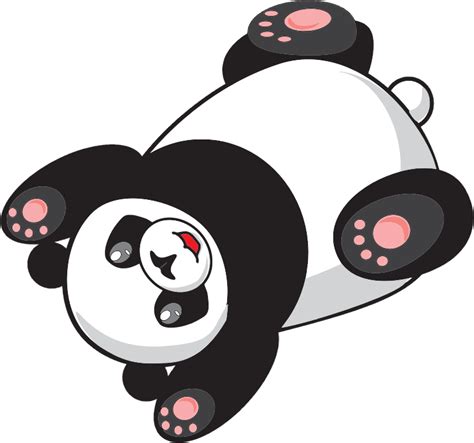 Clipart - Playful Cartoon Panda