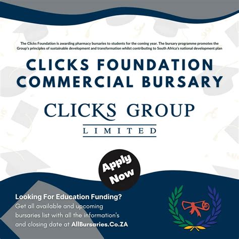 Clicks Foundation Commercial Bursary 2023