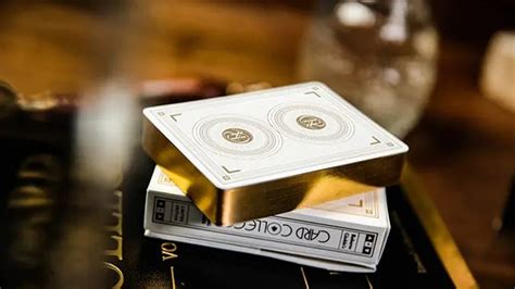 Card College The Deluxe Elegant Box Black Gilded Playing Cards 2 Deck