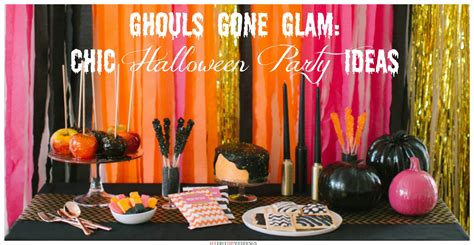 Ghouls Gone Glam Chic Halloween Party Ideas Craft Paper Scissors