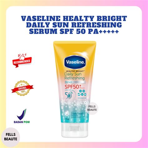 Jual Vaseline Healthy Bright Daily Sun Refreshing Serum Spf Shopee