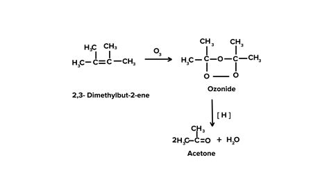 The Alkene Which On Ozonolysis Yields Acetone Is Brainly In