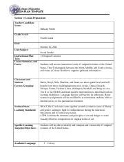 World History Lesson Plan Docx GCU College Of Education LESSON PLAN