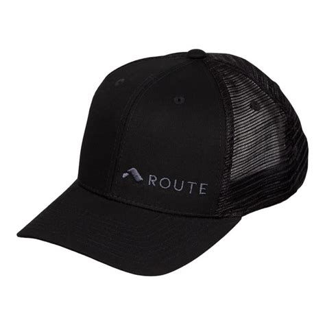 Mesh Trucker Hat (Black) - Route Store