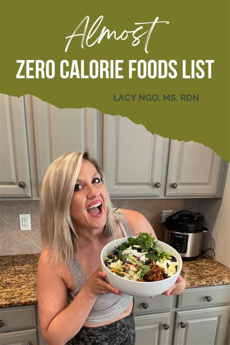 Almost Zero Calorie Foods List Pdf Mindful Nutrition