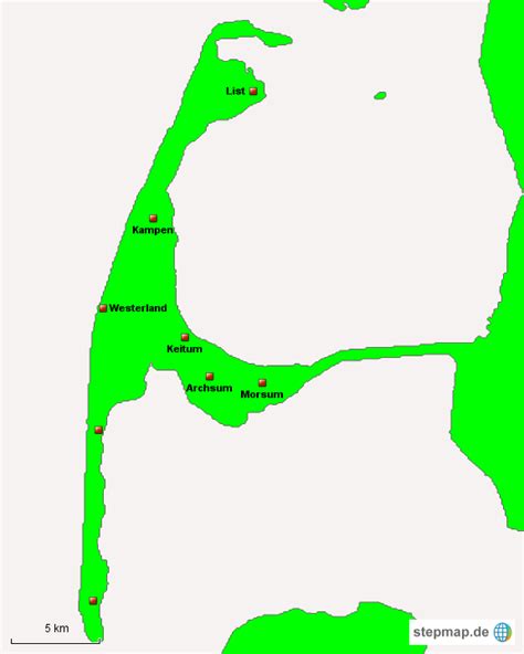 Stepmap Sylt Landkarte F R Deutschland