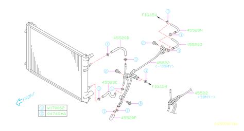 Subaru Tribeca Automatic Transmission Oil Cooler Hose Hose Atf