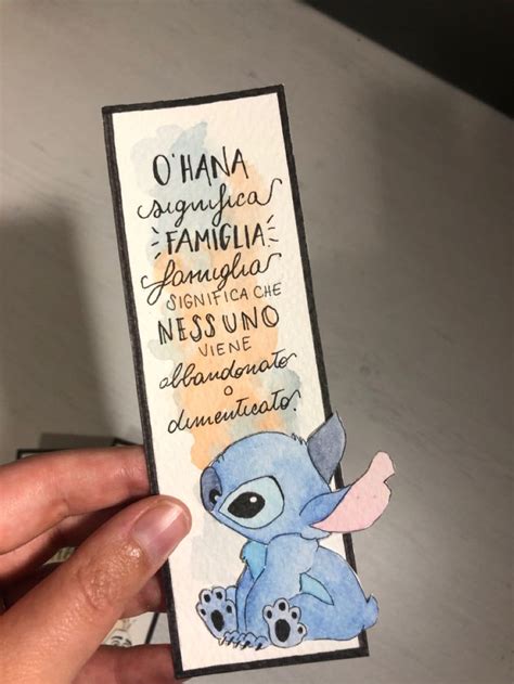 Segnalibro Lilo Stitch Segnalibri Fai Da Te Segnalibri Fatti A Mano