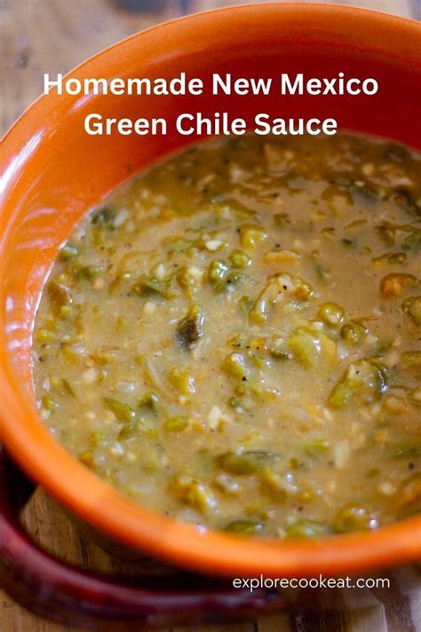 Homemade New Mexico Green Chile Sauce Recipe