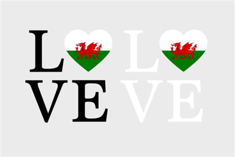 Wales Flag, Love Wales, SVG PNG Graphic by The Digital Garage · Creative Fabrica